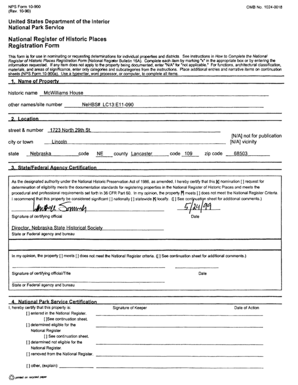 National Register of Historic Places Registration Form