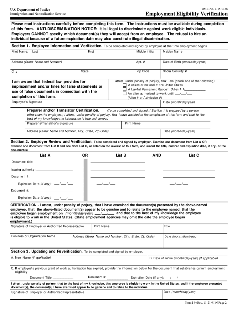 2023 I 9 Form Printable Printable Forms Free Online