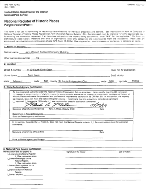 National Register of Historic Places Registration Form