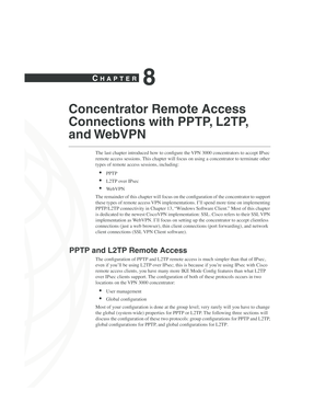 Concentrator Remote Access Connections with PPTP, L2TP, and ...