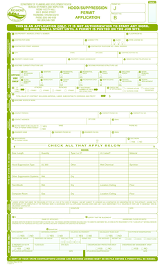 Virginia Hood Suppression Permit Application