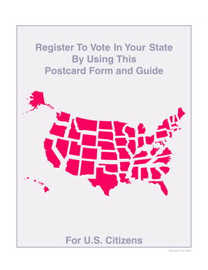 US Voter Registration Application