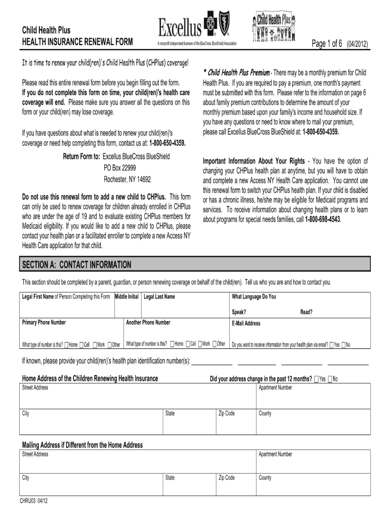 child health plus income chart Preview on Page 1