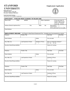 Employment Appf3 - hrweb stanford
