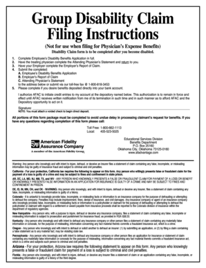 Group Disability Claim Form