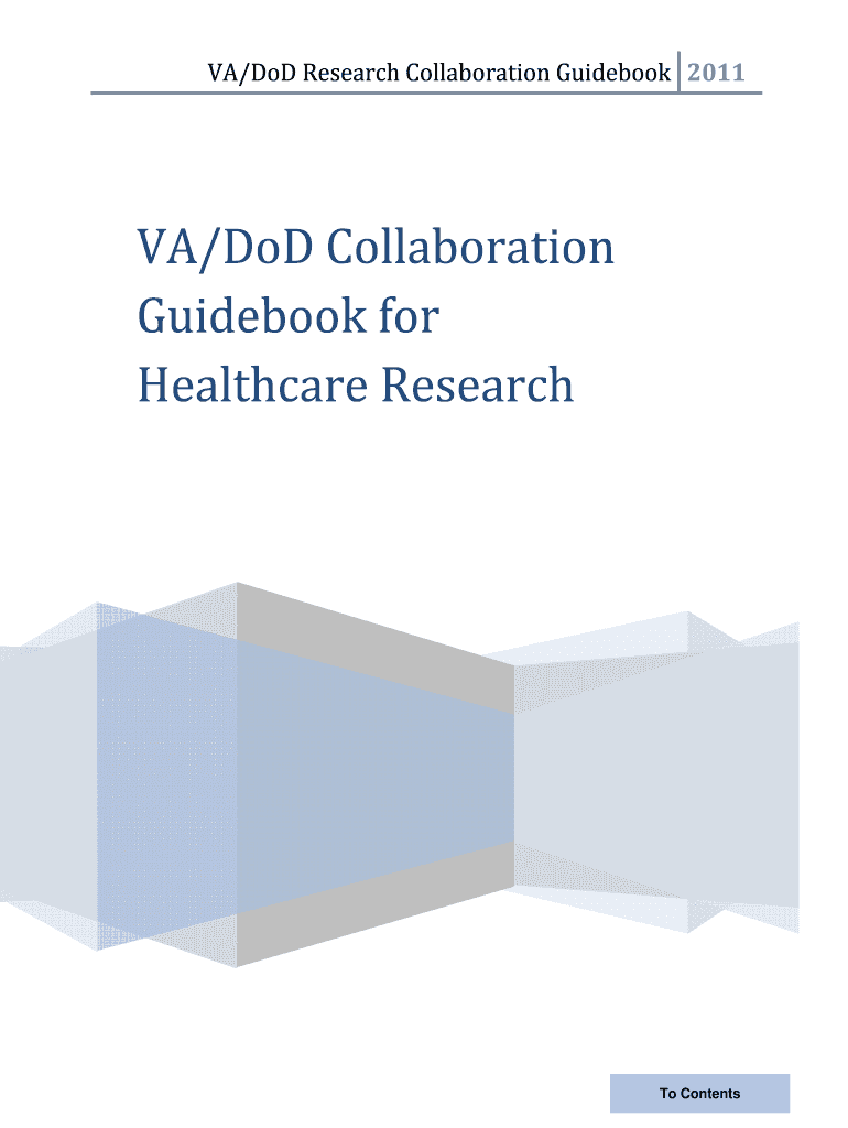 VA DoD Collaboration Guidebook for Healthcare Research VA DoD Collaboration Guidebook for Healthcare Preview on Page 1