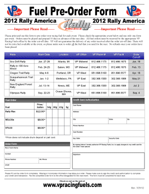 fuel order form