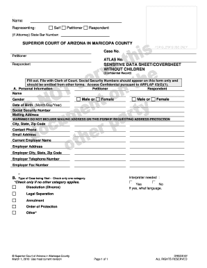 Printable pdf printable fax cover sheet - arflap 43 g 1 form