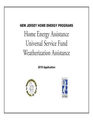 New Jersey Home Energy Assistance Application