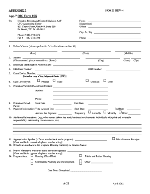 Hud documents - hud form 15g