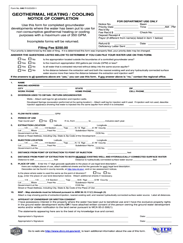 GEOTHERMAL HEATING COOLING - dnrc mt Preview on Page 1