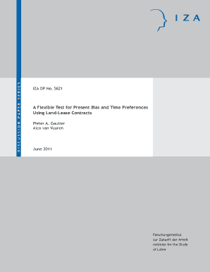 present bias fta form