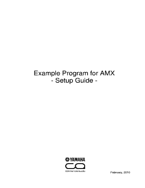 sample program amx io form