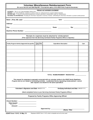 Miscellaneous application - cadets application form