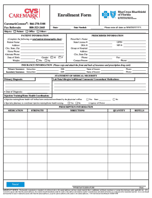 CaremarkConnect Enrollment Form