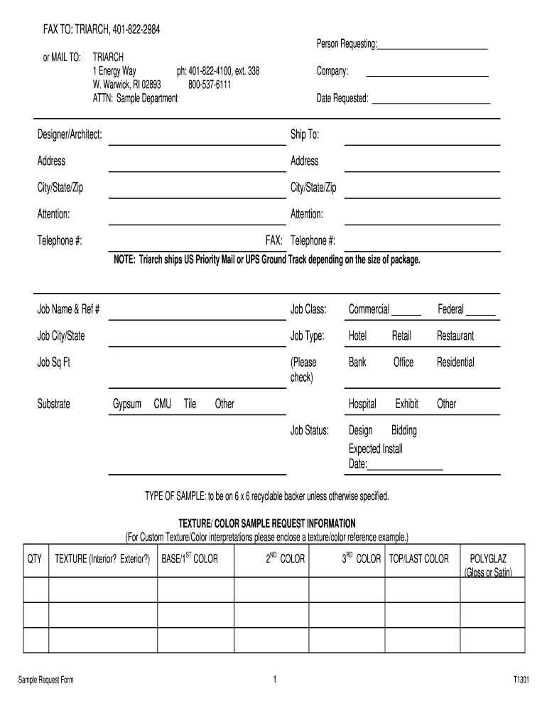 Address Address City State Zip City State Zip Attention - Triarch Preview on Page 1