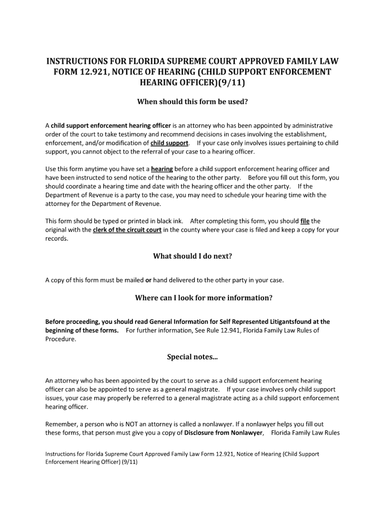 court form hearing 2011 Preview on Page 1