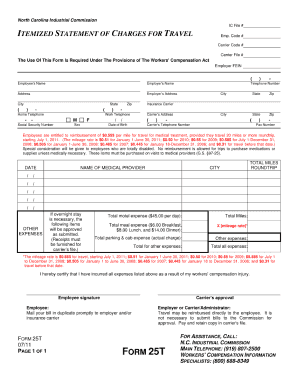 ncic form 25t