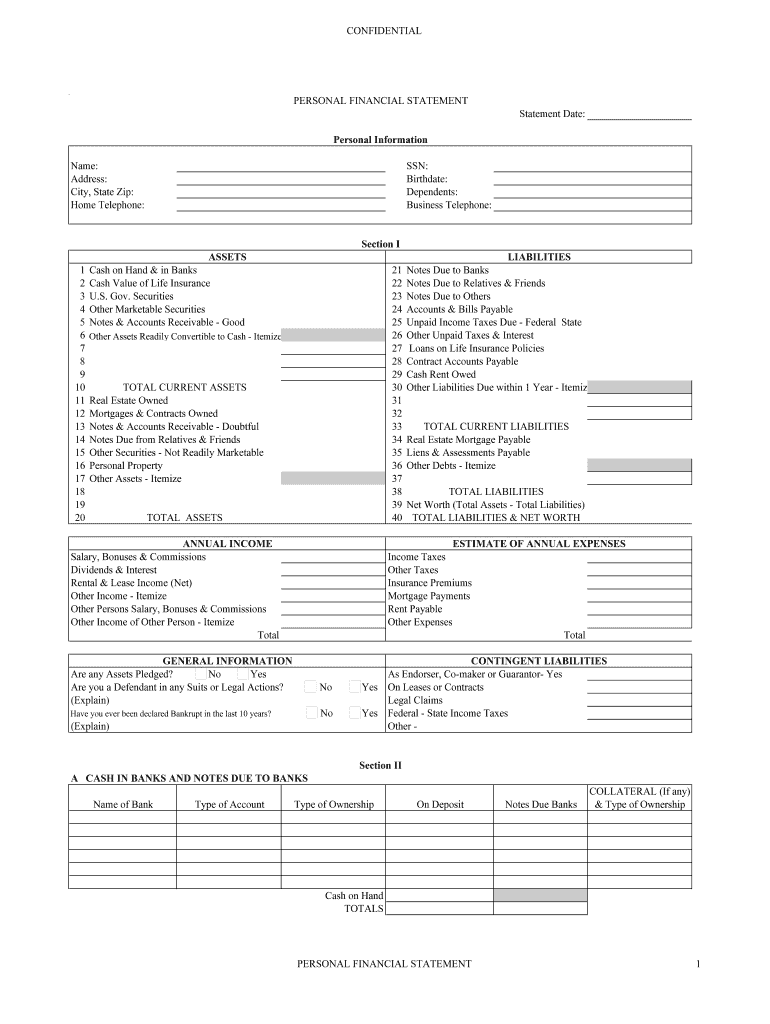 Mortgage Statement Template Word from www.pdffiller.com