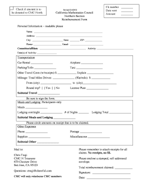 Lowes receipt template - General Reimbursement Form - CMC - cmc-math