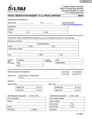 lsu as519 form