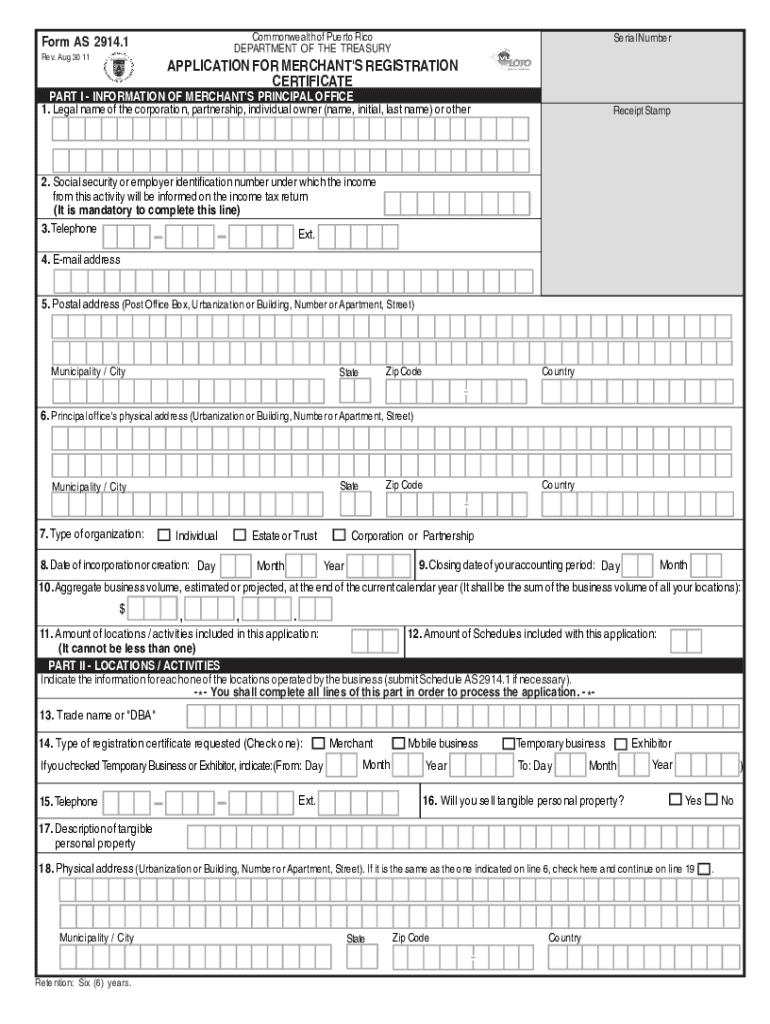 puerto rico merchant registration Preview on Page 1