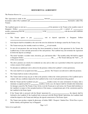 Roommate house rules template - rental agreement room in private home