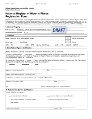 National Register of Historic Places Registration Form