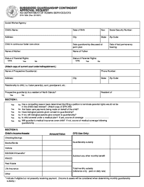 form 3 guardianship plan