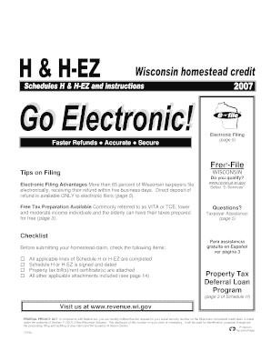 Wisconsin Homestead Credit Claim
