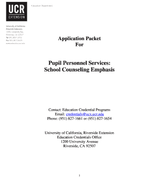 California Pupil Personnel Services Credential Programs