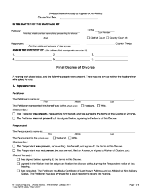 fake divorce forms