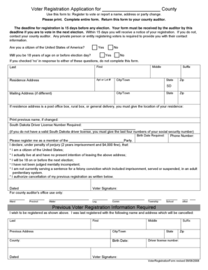 Voter Registration Application