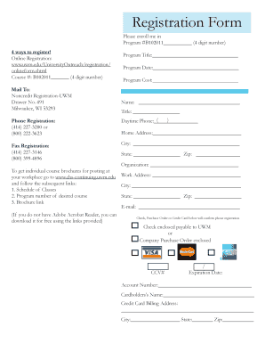 sce registrationuwmedu form