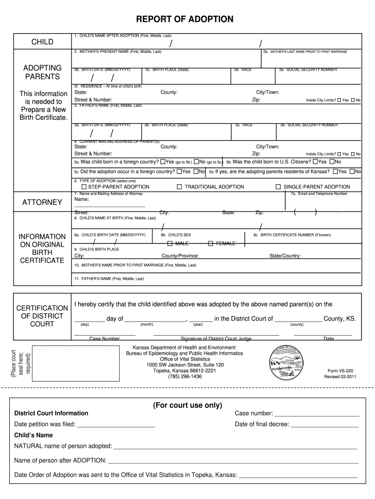 Ks Form Adoption Fill Online, Printable, Fillable, Blank pdfFiller