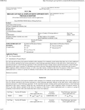 FCC 396 Broadcast Equal Employment Opportunity Report