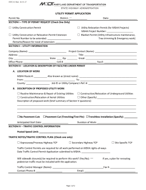 Utility Permit Application