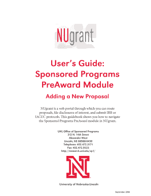 Welcome to NUgrant - NUgrant - University of Nebraska-Lincoln - nugrant unl