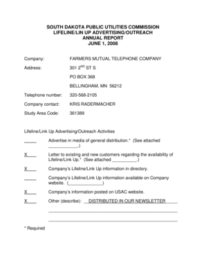 South Dakota Telephone Service Discount Application