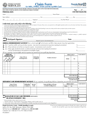 Florida Medical Reimbursement Claim Form