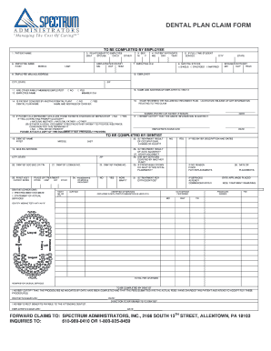 Dental Claim Form