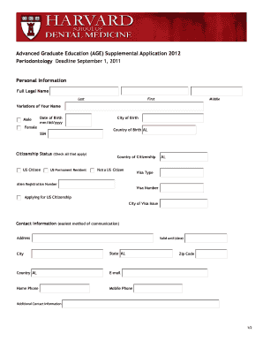 hsdm periodontology curriculum form