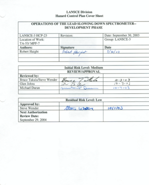 Procedure (outline) - lansce lanl