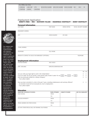 Employment Application Form