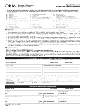 Application for Handicap Reimbursement