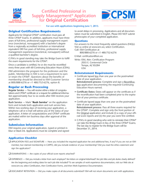 Certified Professional in Supply Management Application