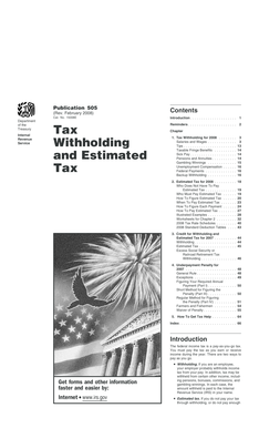 IRS Publication 505 2008