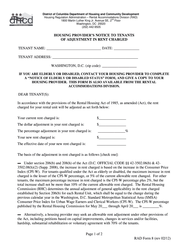 rad form 8 Preview on Page 1