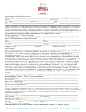 Statement of Activities and Release of Liability Form - duathlon klf