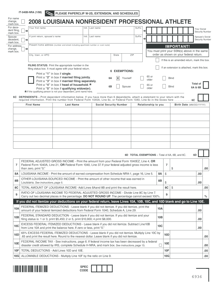 For address change, mark box - revenue louisiana Preview on Page 1